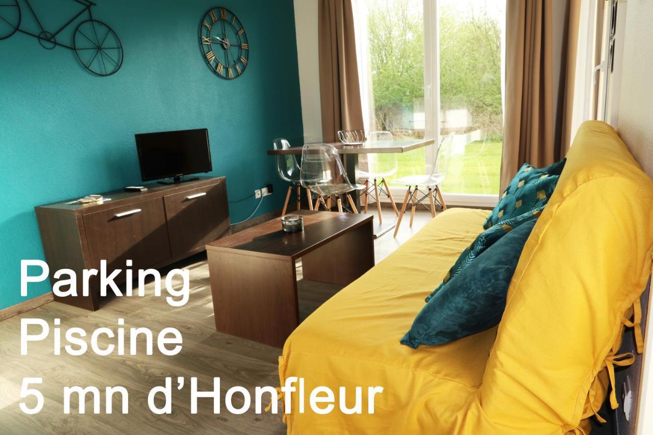 Charmant 2 Pieces Proche D Honfleur, Piscine En Saison, Parking Gratuit, Wifi Экемовиль Экстерьер фото